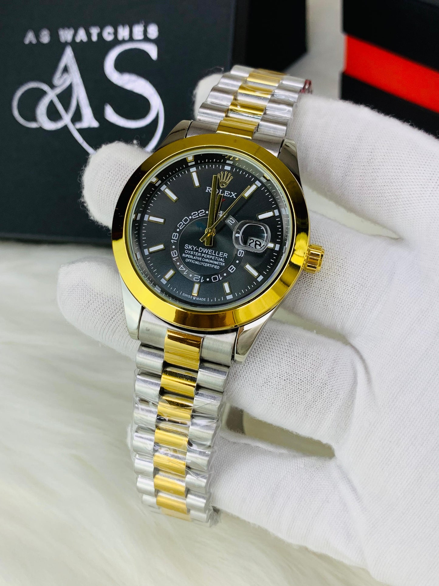 New Rlx Sky Dweller TT Black