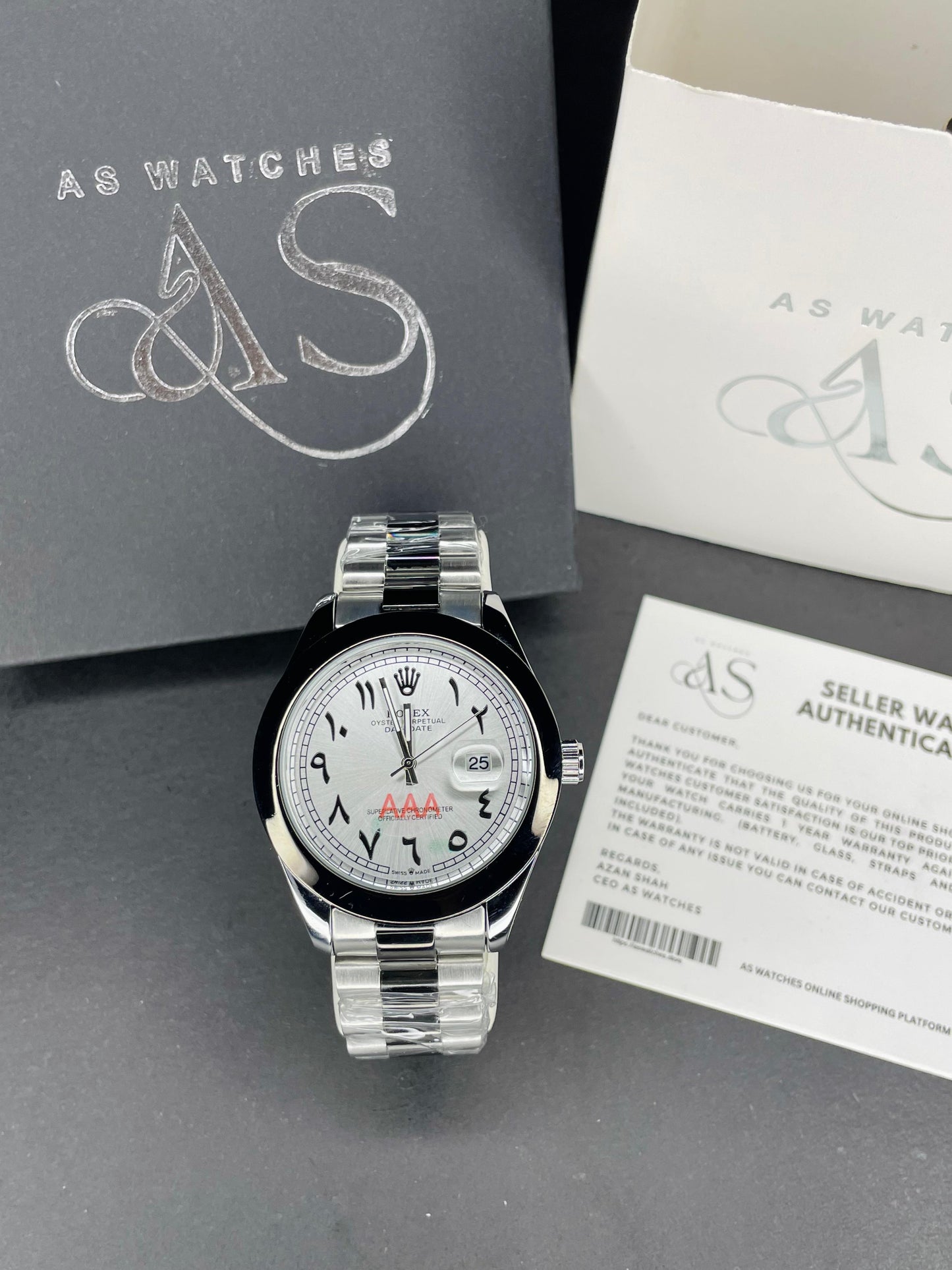 New Arabic Dial (SIlver Black)