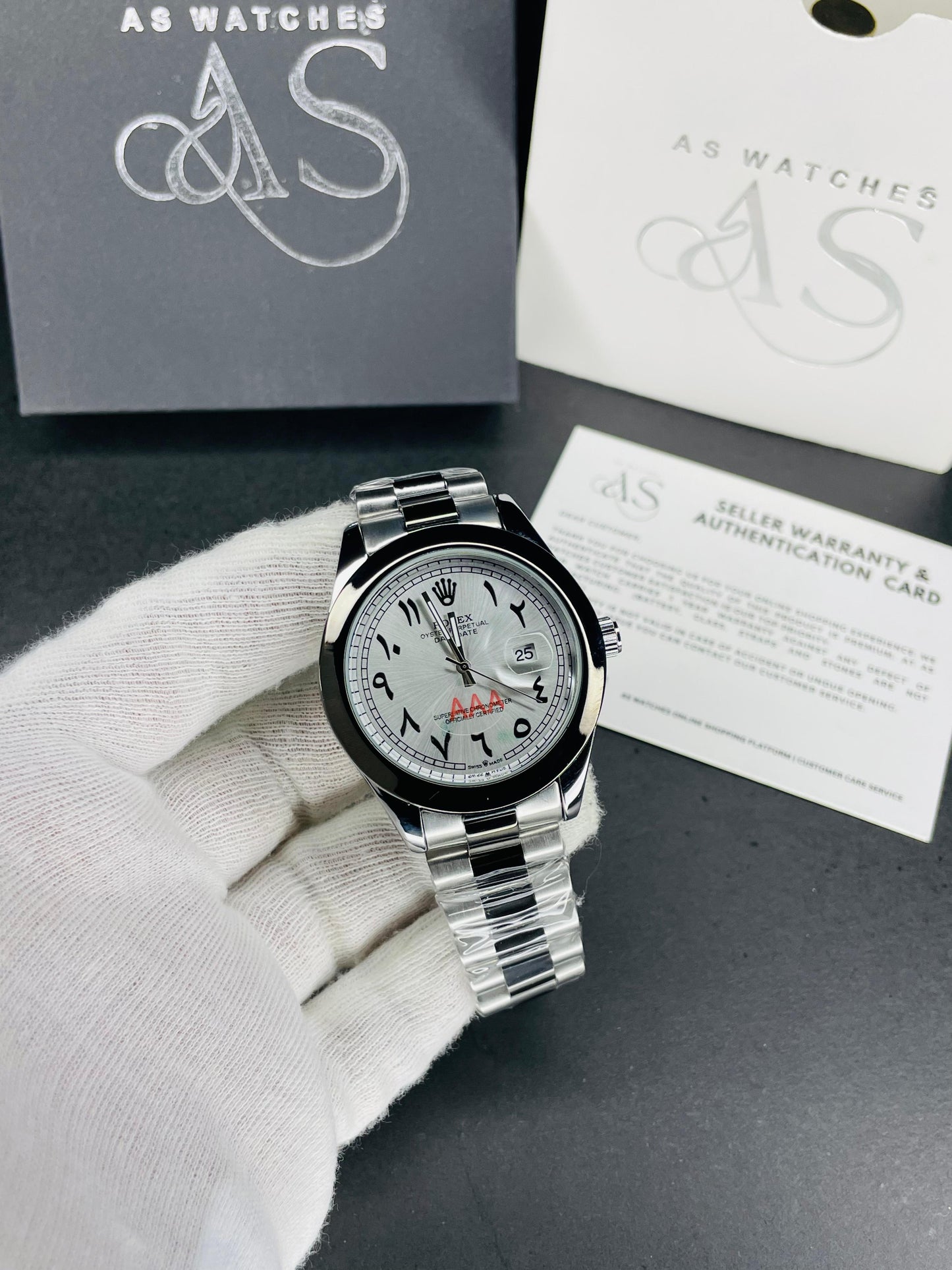 New Arabic Dial (SIlver Black)