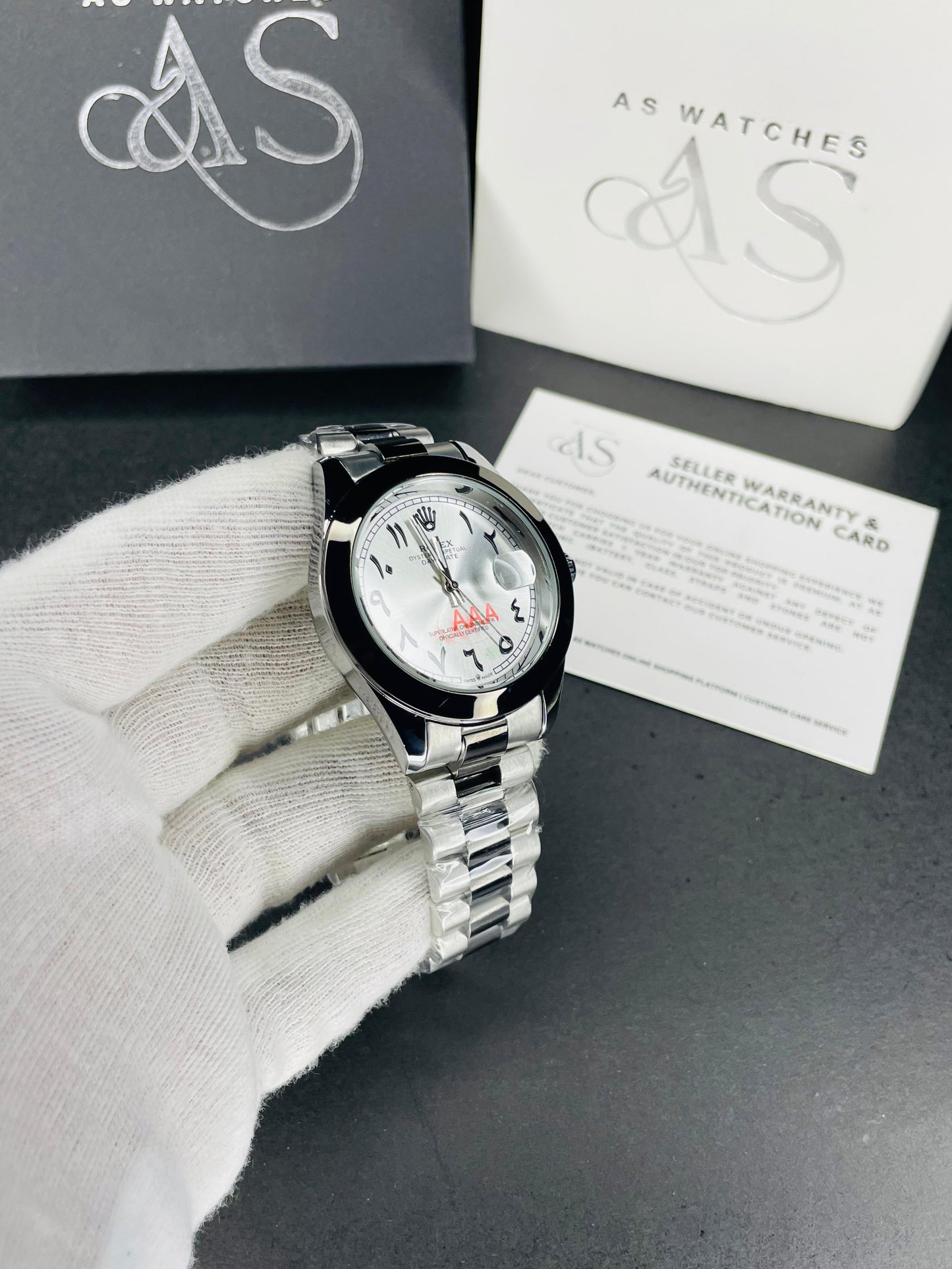 New Arabic Dial (SIlver Black)