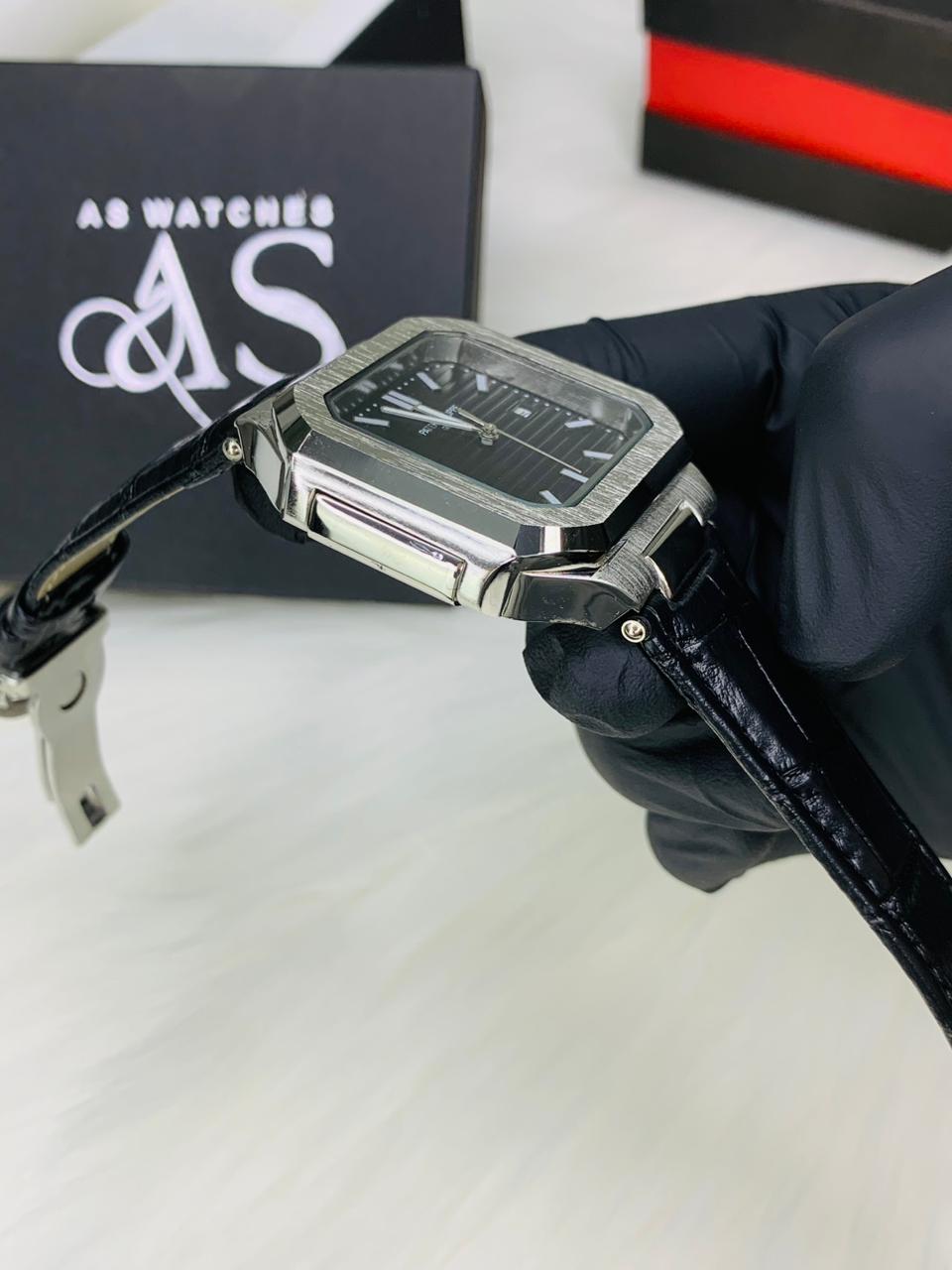 PP SQ Leather Strap (Black)