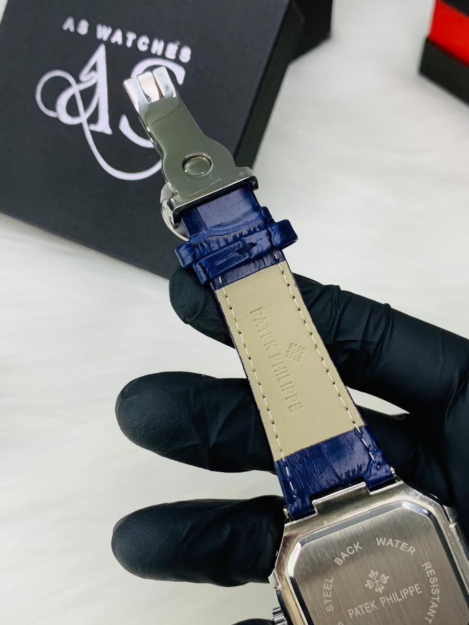 PP SQ Leather Strap (Blue)