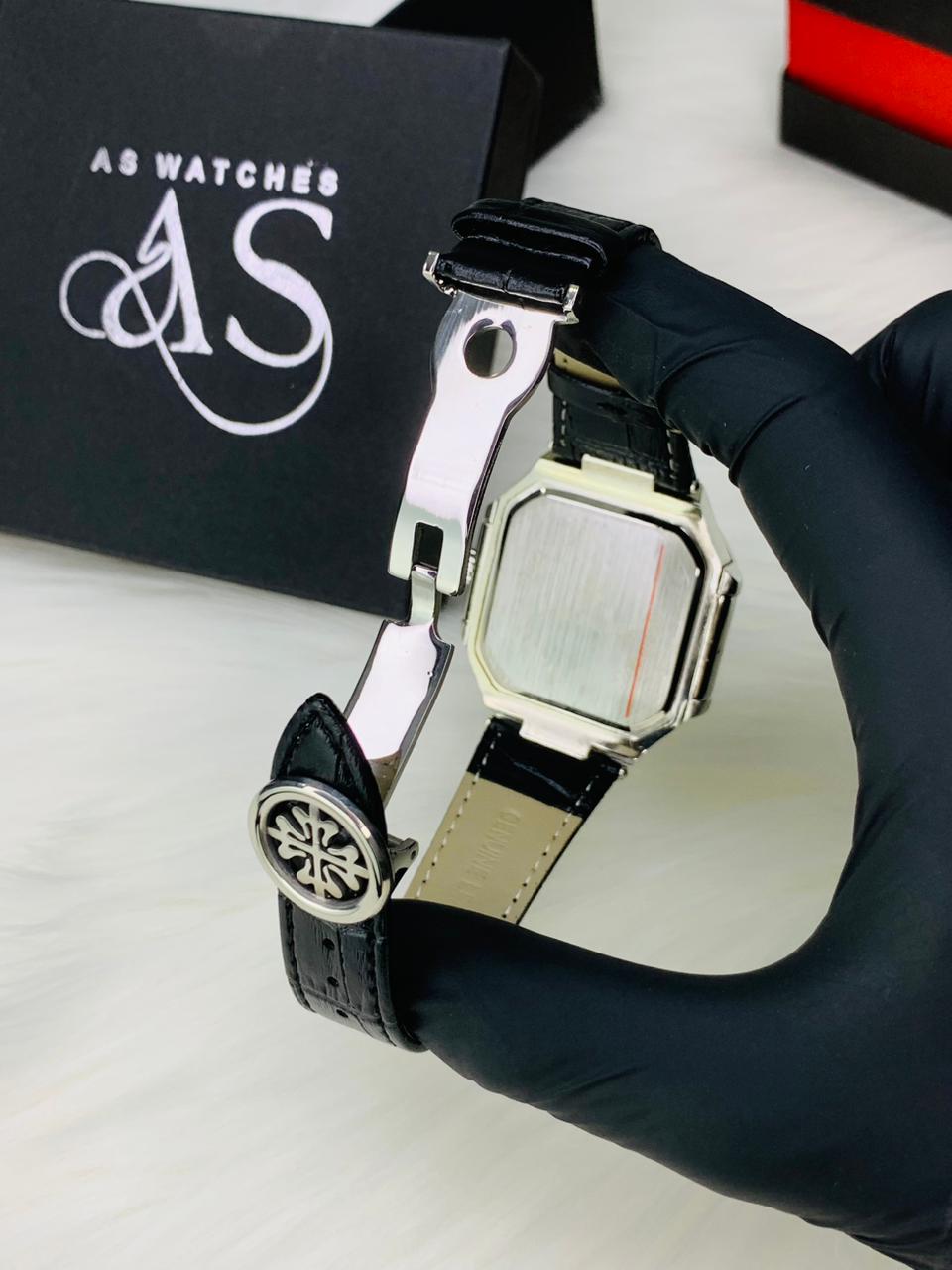 PP SQ Leather Strap (Black)