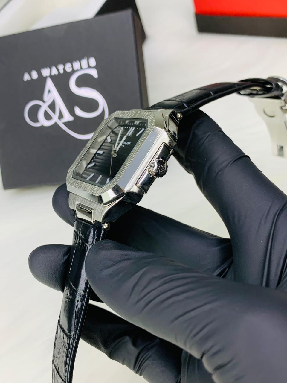 PP SQ Leather Strap (Black)