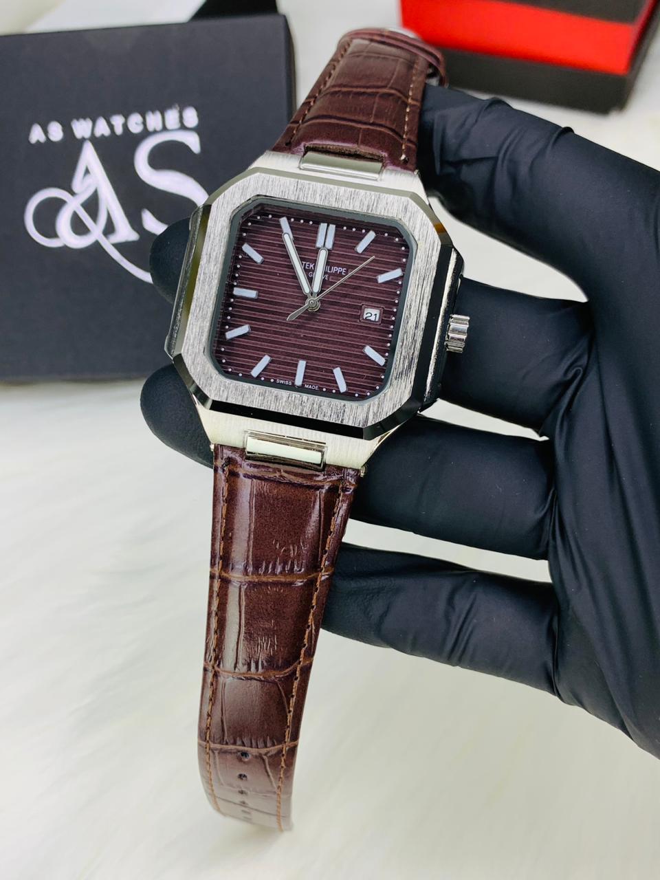 PP SQ Leather Strap (Brown)