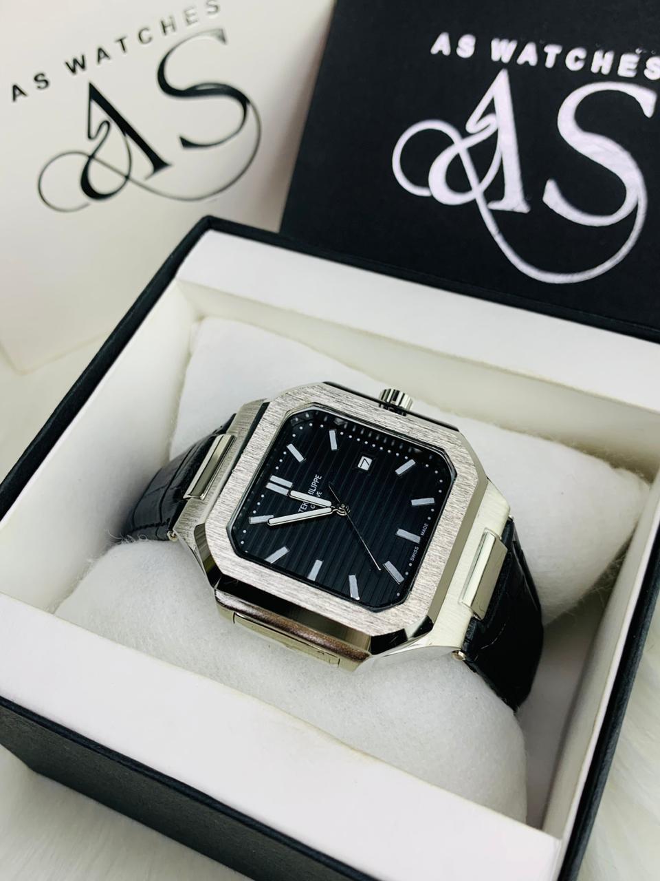 PP SQ Leather Strap (Black)