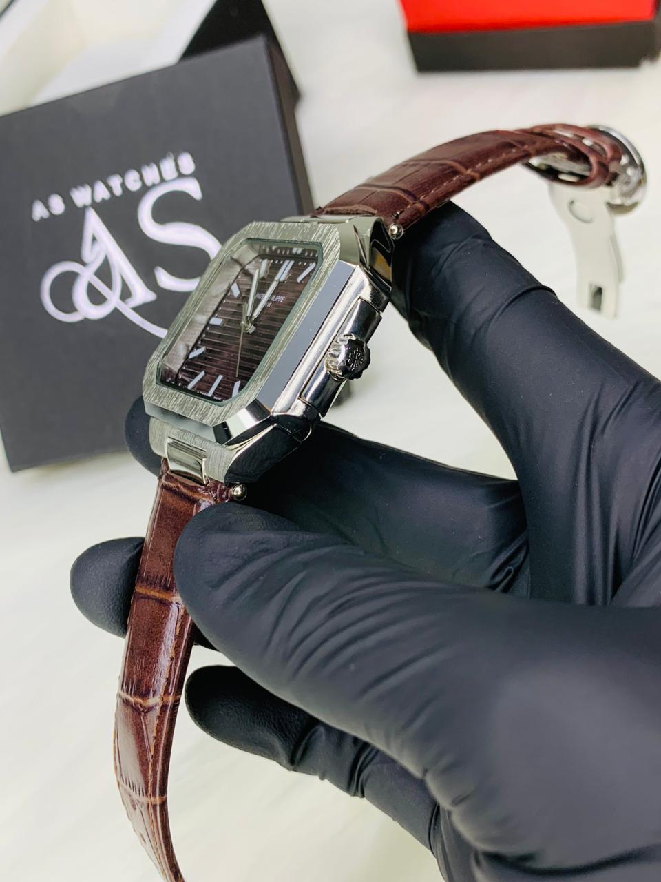 PP SQ Leather Strap (Brown)