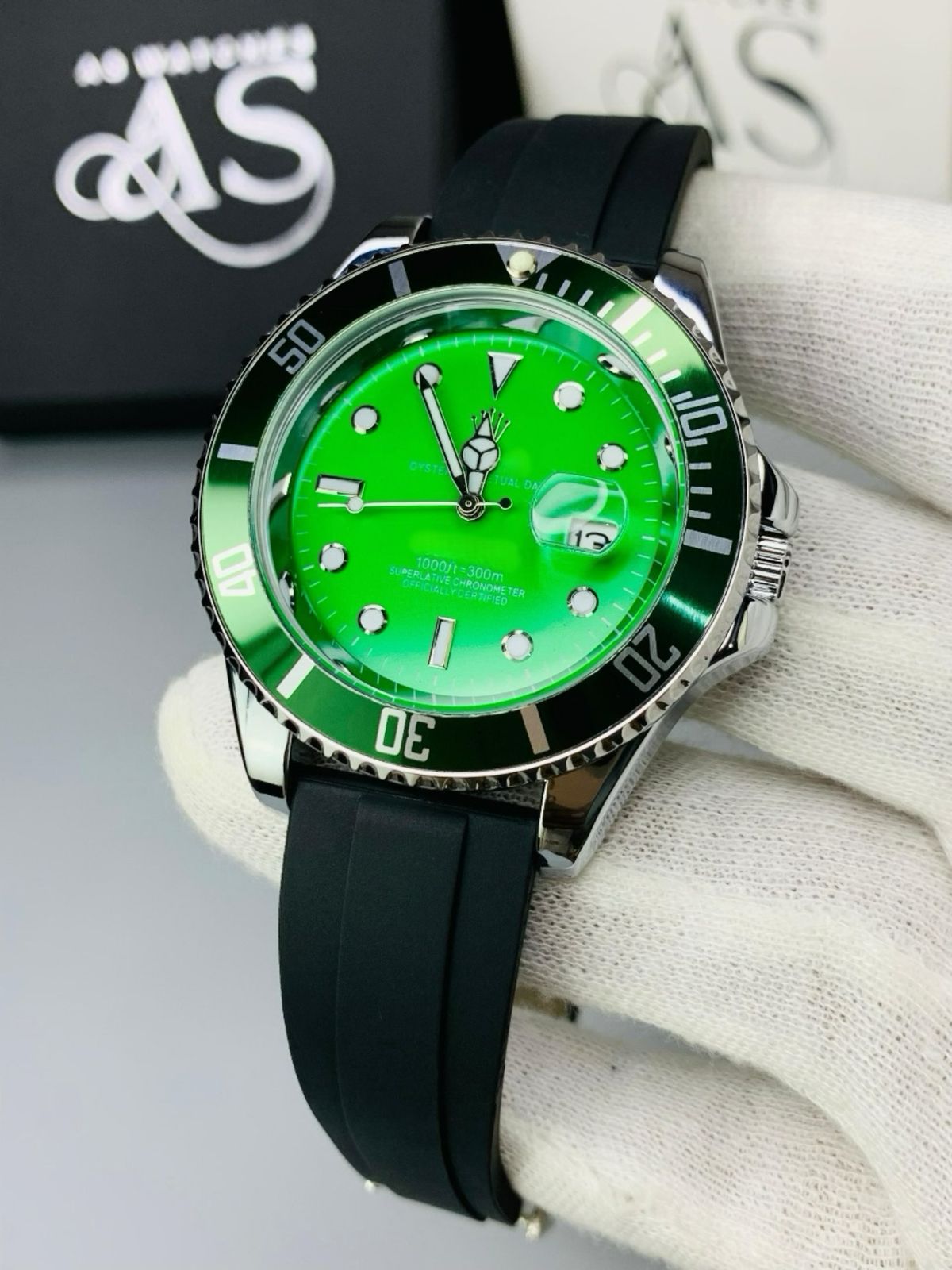 Most Demanding With Date Adjust | Green Dial