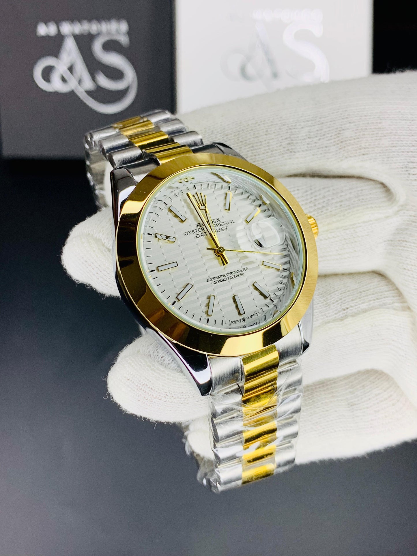 New Branded Milgause Model Watch ( white )